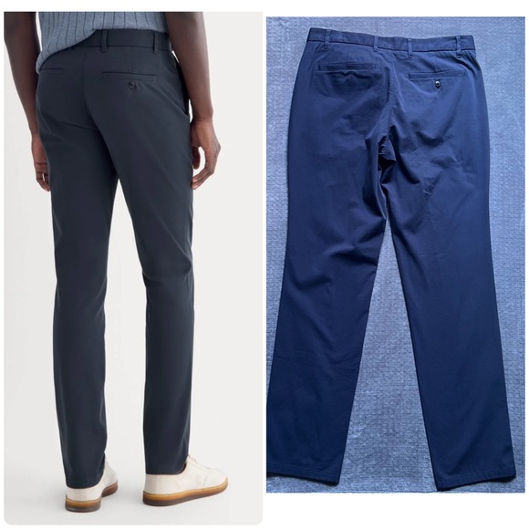NEW Everlane Uniform Performance Pant Mens 34x32 Navy Slim Fit Stretch Chino - Picture 7 of 8